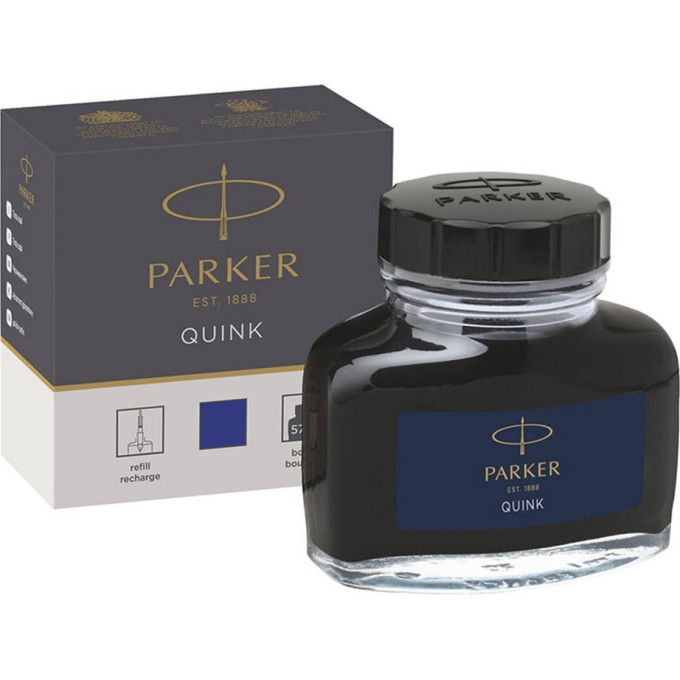 Флакон чернил PARKER для перьевой ручки, чернила синего цвета CW1950376