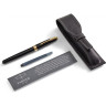 Подарочный набор PARKER: Перьевая ручка PARKER SONNET BLACK LACQUER GT + чехол из экокожи 2018971