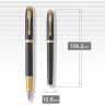 Ручка перьевая PARKER IM PREMIUM BLACK GT, F CW1931646
