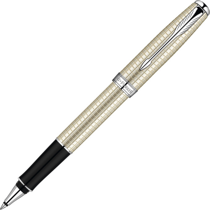 Ручка-роллер PARKER SONNET CISELE DECAL SILVER CT, F S0912510